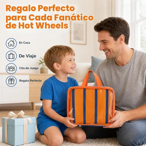 Vista 6 de 84 Slots Toy Car Storage Carrying Case for Hot Wheels & Matchbox Cars