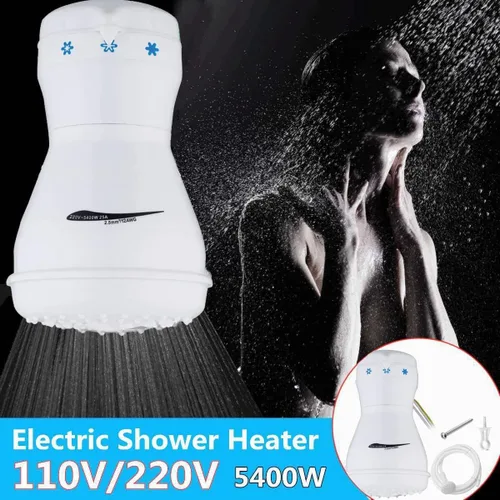 Vista 4 de Calentador de agua instantáneo Ducha eléctrica 110V Calentador de agua sin tanque eléctrico eléctrico instantáneo de agua caliente calentador