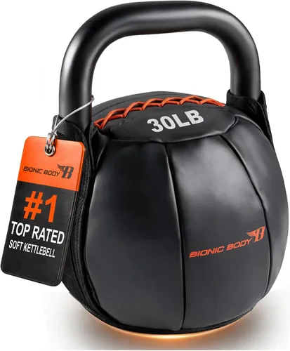 Vista 14 de Bionic Body by Kim Lyons - Pesa rusa suave con asa, peso suave para entrenamiento de fuerza, acondicionamiento, entrenamiento de núcleo y cuerpo