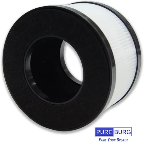 Vista 4 de PUREBURG Filtros de repuesto compatibles con purificador de aire HIMOX AP01 H01, paquete de 2 unidades H13 HEPA de 3 etapas de filtración de carbón