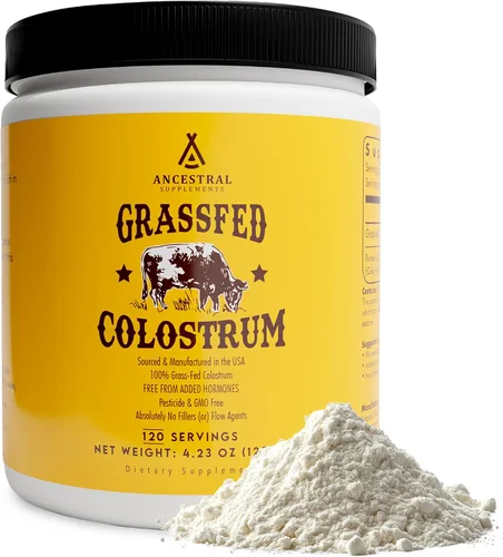 Vista 7 de Ancestral Supplements Suplemento de calostro de carne alimentada con hierba, 3000 mg, 180