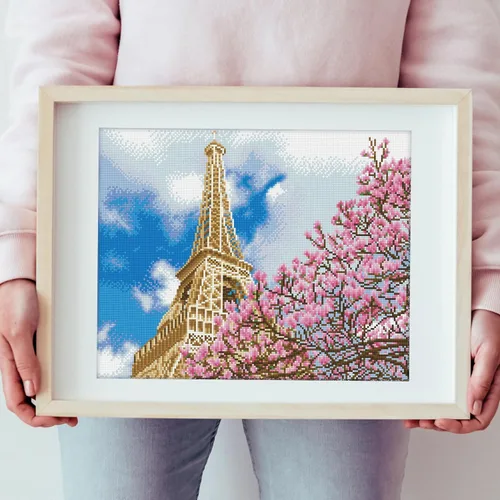 Vista 7 de DIAMOND DOTZ La Tour - Kits de pintura de diamantes Eiffel para adultos, kits de arte de diamantes, un relajante kit de manualidades creativo