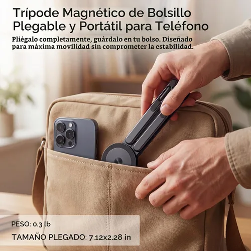 Vista 3 de Soporte portátil para portátil, 3 en 1 magnético plegable ajustable, para E05S-Negro
