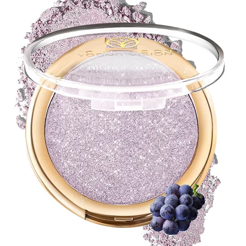 Vista 12 de YOUNG VISION Polvo Compacto Iluminador, Polvo de Contorno de Brillo Natural Horneado y Resaltador Facial, Libre de Crueldad, Maquillaje de Resaltado