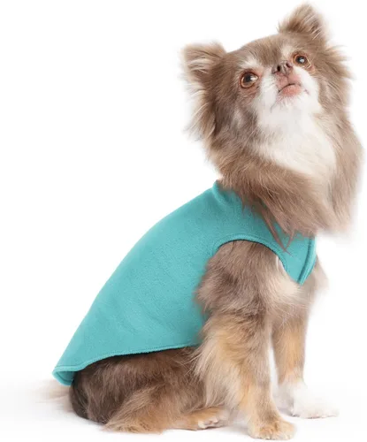 Vista 26 de Abrigo elástico de lana para perro, ropa suave y cálida para perro, suéter elástico para mascotas, lavable en lavadora, ecológico, para todo el año