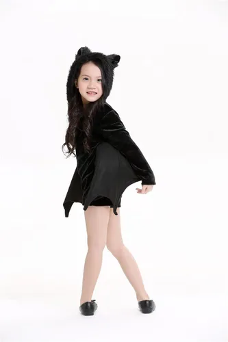 Vista 7 de Cozy Bat Jumpsuit Halloween Party Animal Costume Cosplay