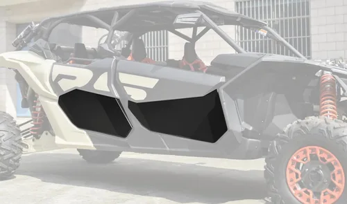 Vista 5 de SAUTVS Paneles de puerta inferiores de aluminio para Can Am Maverick X3 Max, insertos de media puerta inferior de aluminio para accesorios Can-Am