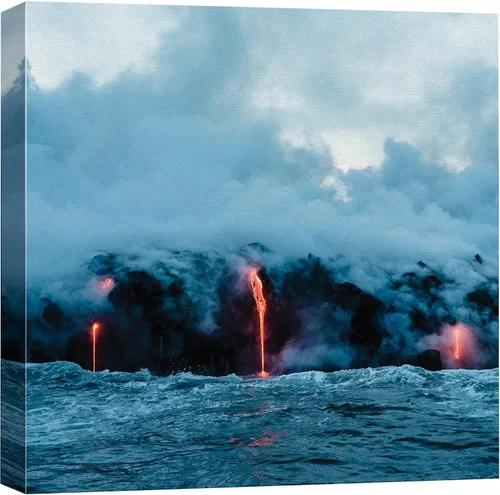 Vista 46 de Lienzo de paisaje hermoso para decorar la pared, arte moderno, para el hogar Amor al rojo vivo