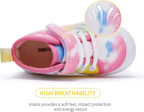 Vista 3 de BMCiTYBM Zapatos de bebé para niño y niña, zapatos de invierno cálidos antideslizantes para primeros pasos de 6 a 24 meses