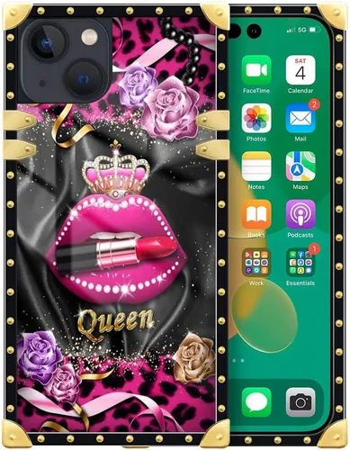 Vista 17 de DAIZAG Funda compatible con iPhone 14 Pro Max, funda de Angel Wings Girl para iPhone 14 Pro Max, decoración de metal de TPU suave a prueba de golpes