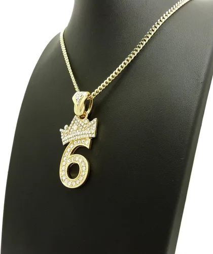 Vista 6 de COLGANTE CUBANO DE CADENA CUBANA DE 3 mm24" PARA HOMBRES, Metal, Circonia cúbica