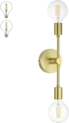 Vista 11 de XiNBEi Lighting - Aplique de pared negro de 1 luz para pasillo, bombilla LED incluida Mate negro