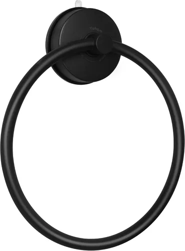 Vista 9 de YOHOM Toallero con ventosa para toalla de mano para baño, soporte de toalla de succión al vacío, colgador de toallas de platos para pared de ducha