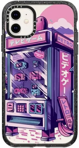 Vista 106 de Funda Impact de CASETiFY para iPhone 11 - Tiempo A Solas de Esther Kim - Negro Claro