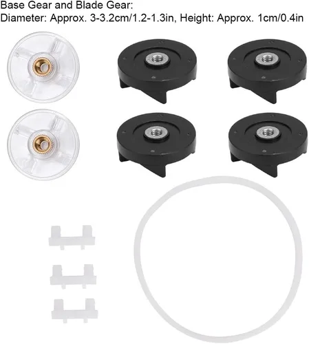 Vista 4 de Gavigain Reemplazo de engranaje base, 6 engranajes base y engranaje de cuchilla de repuesto para licuadora 250W – Accesorios de licuadora, reemplazo