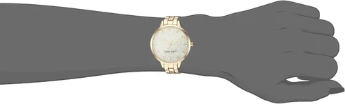 Vista 4 de Nine West - Reloj de brazalete con esfera floral para mujer