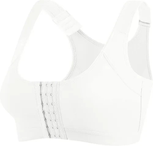 Vista 2 de Sujetadores deportivos para mujer, sin varillas, con cierre frontal, sin costuras, para mujer, ropa interior sin costuras