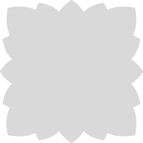 Vista 4 de Ekena Millwork ROSC075X075HLBUF Roseta de flores extra Jumbo Hillsboro, blanco
