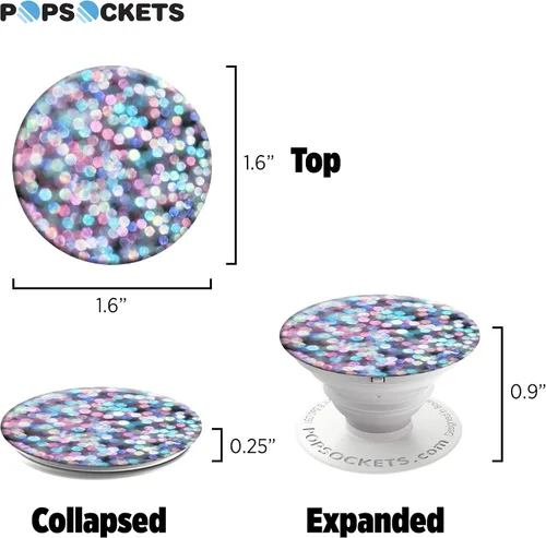 Vista 7 de Soporte y agarre extensible de PopSockets. Tiffany Nieve