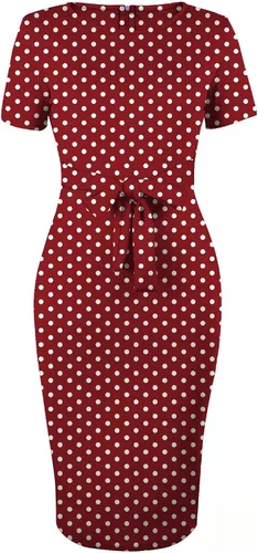 Vista 2 de BOGURST Sexy Adjustable Ruched Spaghetti Strap Bodycon Dress Drawstring Side Slit Slip Party Dress for Women