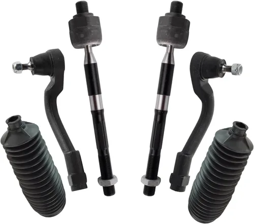 Vista 198 de TRQ Kit de dirección delantera con barra de acoplamiento de fuelle de piñón y cremallera compatible con Toyota Echo 2000-2005