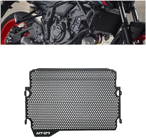 Vista 2 de LAHTI Radiator Grille Guard Cover Radiator Grille Guard Cover Fuel Tank Protection for Ya&maha MT07 MT-07 MT FZ 07 FZ-07 FZ07 2018-2023 2021