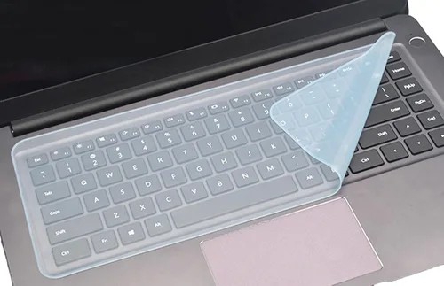 Vista 9 de Protector universal de teclado de silicona de 11 x 4.7 pulgadas para teclado de portátil de 11 a 12 pulgadas (sin teclado numérico), protector