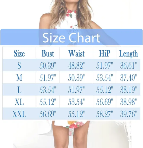 Vista 6 de Women's Summer Dresses Fashion Casual Halter Neck Sleeveless Print Temperament Beach Dress Resort Wear 2023, S-2XL