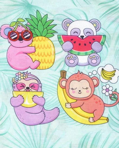 Vista 3 de The Children's Place Conjunto de pijama de 2 piezas sin mangas y pantalones cortos para niña