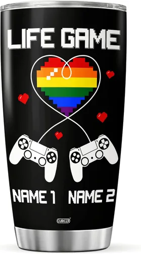 Vista 10 de CUBICER Vaso de café personalizado para ciclismo, taza de viaje con tapa, taza aislada, regalos de Navidad para mujeres, hombres, adultos, amigos
