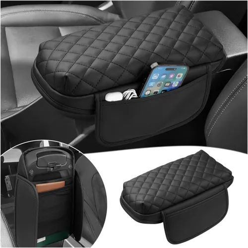 Vista 14 de FIILINES Funda de consola central para Toyota 4Runner 2010-2024, funda para reposabrazos, cojín de 4 accesorios, funda para reposabrazos