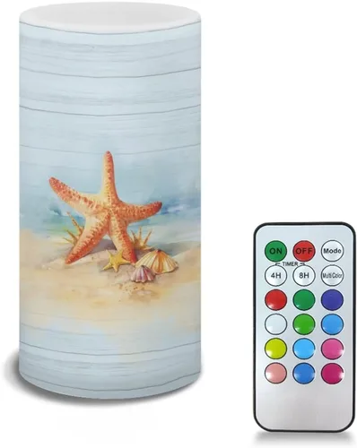Vista 17 de Velas LED sin llama personalizadas que funcionan con pilas con temporizador remoto que cambia de color, personaliza fotos y texto, hazlo tú mismo tu