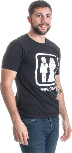 Vista 4 de Game Over Divertida despedida de soltero, boda padrino de boda humor novio camiseta para hombre