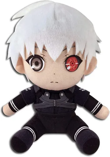 Vista 3 de Great Eastern Tokyo Ghoul GE-52928 Kaneki - Peluche de pelo blanco, 7 pulgadas