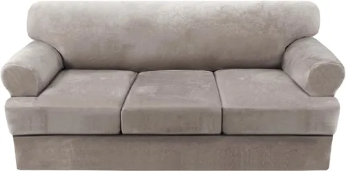 Vista 70 de H.VERSAILTEX Funda para sofá de 2 piezas, fundas para sillón con cojines en forma de T, funda para sofá de terciopelo grueso, protector de muebles