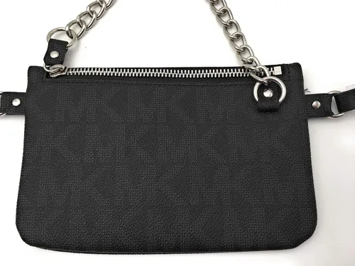 Vista 3 de Michael Kors Riñonera MK Signature Marrón, Negro