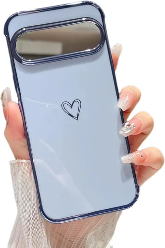 Vista 78 de ZTOFERA Funda diseñada para Google Pixel 7a, bonito diseño de corazones de amor con borde chapado y protección de lente de cámara, para Google Pixel