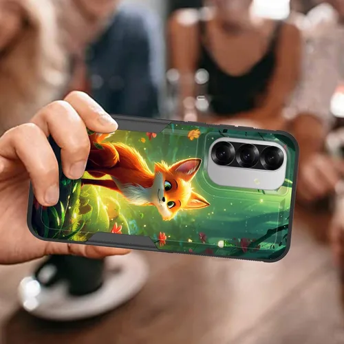 Vista 269 de Funda para Galaxy A14 5G, resistente de doble capa híbrida de policarbonato duro, goma suave, a prueba de golpes, funda protectora resistente