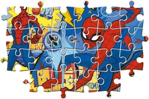 Vista 5 de Clementoni 24216, Spider-Man Supercolor Maxi Puzzle para niños, 24 piezas, a partir de 3 años