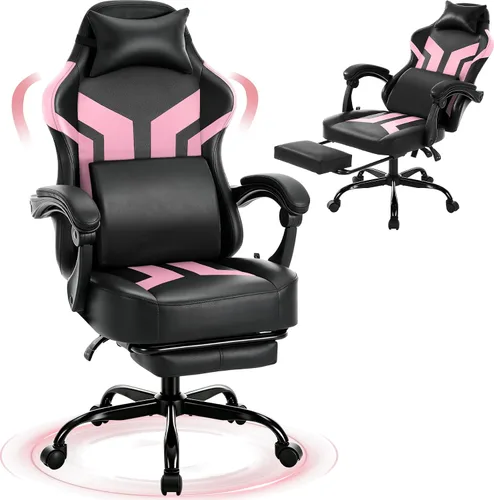 Vista 9 de Silla ergonómica para juegos con reposapiés, capacidad de 303