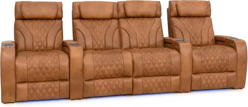 Vista 59 de Seatcraft Luminis LT - Asiento de cine en casa, reclinable, color rojo