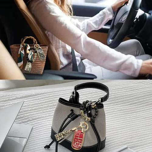 Vista 5 de para llavero de Jeep, funda protectora completa de silicona suave compatible con Grand Cherokee Renegade Chrysler Dodge Charge Durango Challenger