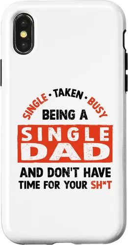 Vista 5 de Single Dad Design for Divorced Dads - Being A Single Dad Case for iPhone 17