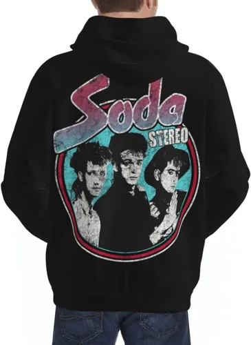 Vista 9 de Taijlao Soda Stereo Hoodie Casual Sweatshirt 3d Printed Pullover Outerwear With Pockets For Men'S