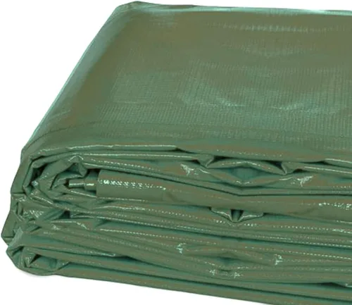 Vista 11 de Lona resistente, lona 100% impermeable de vinilo de PVC de 12 mil de grosor para camping, cubierta protectora gruesa multiusos, a prueba de clima