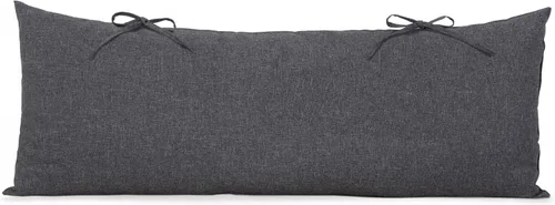 Vista 8 de SUNCREAT Almohada de hamaca desmontable extra grande para exteriores con lazos, café
