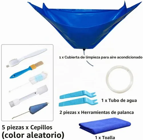 Vista 2 de EMVANV Kit de limpieza de aire acondicionado dividido a prueba de agua, para montar en la pared, cubierta limpia, bolsa de servicio para aire