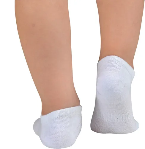Vista 4 de JORMATT Calcetines invisibles de algodón antideslizantes de corte bajo con empuñaduras, 6 pares