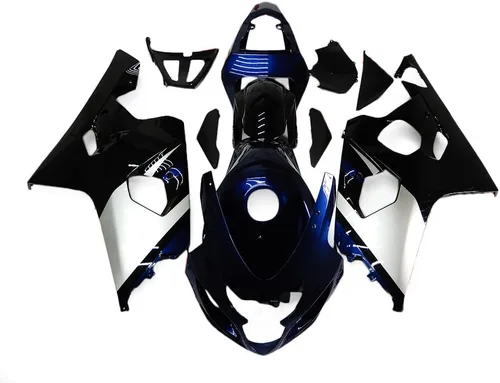 Vista 40 de Kit de carenado para Suzuki GSXR600 GSXR750 K4 2004 2005, carenados de inyección de plástico ABS, kit de carrocería BodyKit-Negro Strong & Durable