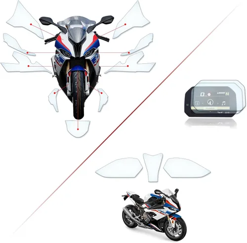 Vista 8 de [2 piezas] Película de protección de velocímetro adecuada para BMW S1000RR 2019+ 1 Ultra Clear / 1 antirreflejos